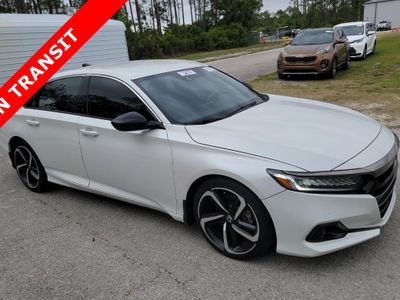 2021 Honda Accord Sedan — rear three-quarter view