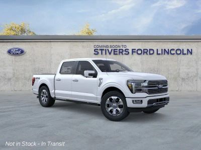 2026 Ford F-150 Platinum in Star White Metallic Tri-Coat — front three-quarter view