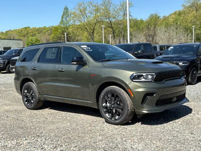 2026 Dodge Durango GT Plus in Green Machine — front three-quarter view