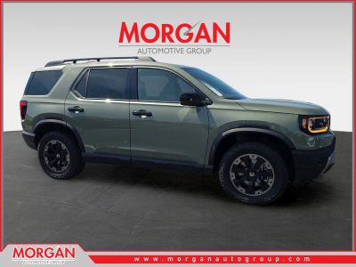 2026 Honda Passport TrailSport Elite in Gray — front three-quarter view
