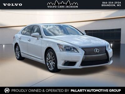 2016 Lexus LS 460 in Eminent White Pearl — front three-quarter view