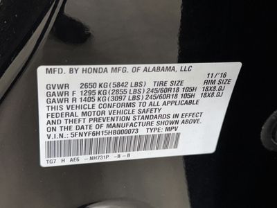 2017 Honda Pilot - Photo 36