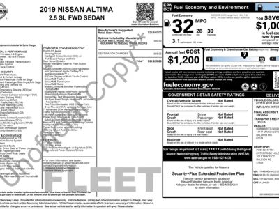 2019 Nissan Altima — side profile view