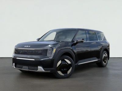 2026 Kia EV9 LIGHT LONG RANGE in Panthera Metal — front three-quarter view