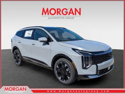 2026 Kia Sportage SX-Prestige in Wolf Gray — front three-quarter view