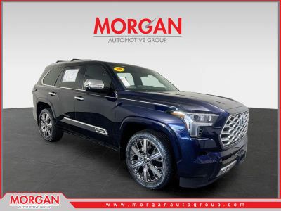 2024 Toyota Sequoia Capstone in Blueprint — front three-quarter view