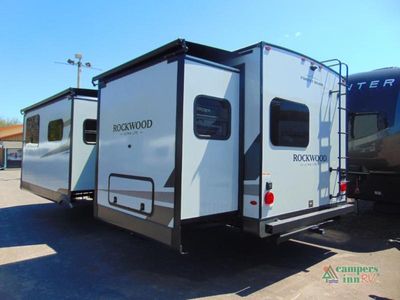 2026 Forest River RV Rockwood Ultra Lite — rear three-quarter view