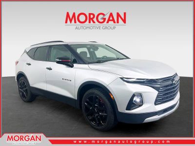 2021 Chevrolet Blazer LT in Silver — front three-quarter view