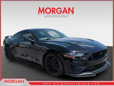 2022 Ford Mustang GT in Black — front three-quarter view
