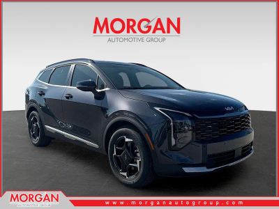 2026 Kia Sportage EX in Panthera Metal Gray — front three-quarter view