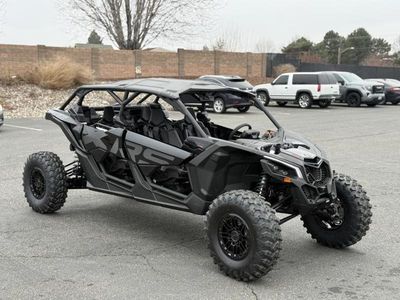 2026 Can-Am Maverick X3 Max X RS Turbo RR Triple Black_4.5 in in TRIPLE BLACK — front three-quarter view