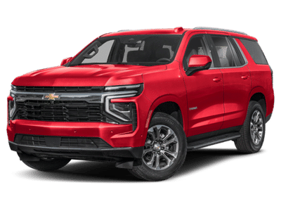 2026 Chevrolet Tahoe LS in Radiant Red Tintcoat — front three-quarter view