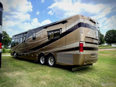 2007 Monaco RV Dynasty — rear three-quarter view