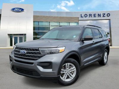 2024 Ford Explorer XLT in Carbonized Gray Metallic — front three-quarter view