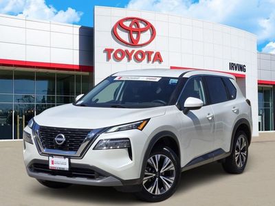 2023 Nissan Rogue SV in White — front three-quarter view