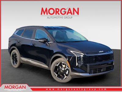 2026 Kia Sportage EX in Black — front three-quarter view