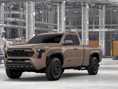 2026 Toyota Tacoma TRD PreRunner in Mudbath — front three-quarter view