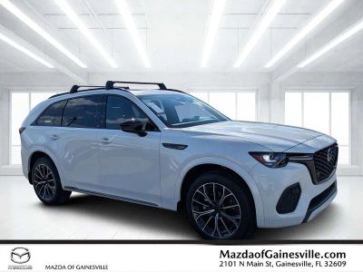 2026 Mazda CX-70 3.3 Turbo S Premium in White — front three-quarter view