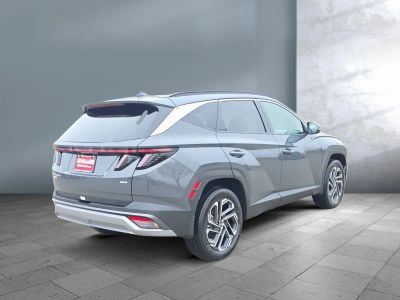 2026 Hyundai Tucson — rear three-quarter view