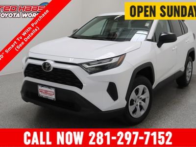 2024 Toyota RAV4 AWD LE 2.5L in Ice Cap — front three-quarter view