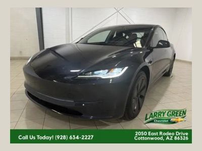 2026 Tesla Model 3 Premium in Black — front three-quarter view