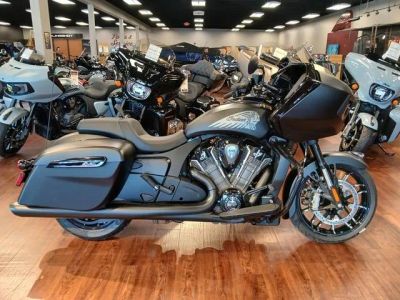 2026 Indian Motorcycle® Challenger® Dark Horse® Black Smoke — front three-quarter view