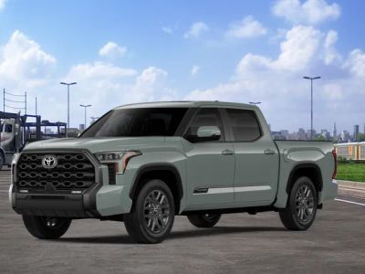 2026 Toyota Tundra Platinum in Lunar Rock — front three-quarter view