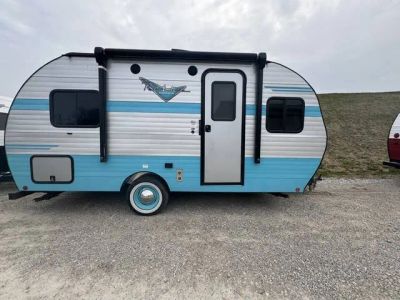 2025 Riverside RV Retro 165 — front three-quarter view
