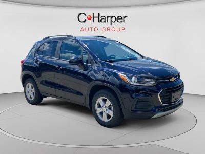 2022 Chevrolet Trax LT in Midnight Blue Metallic — front three-quarter view