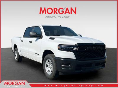 2026 Ram 1500 Tradesman in White — front three-quarter view