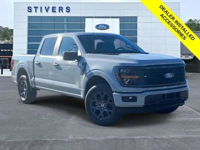 2026 Ford F-150 STX in White — front three-quarter view