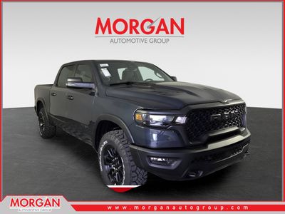 2026 Ram 1500 Rebel in Blue — front three-quarter view