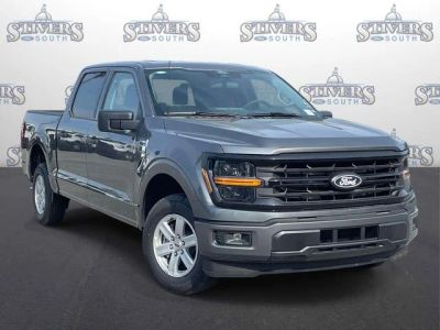 2026 Ford F-150 XLT in Gray — front three-quarter view