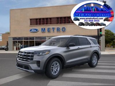 2026 Ford Explorer Active w/200A Pkg in Carbonized Gray Metallic — front three-quarter view