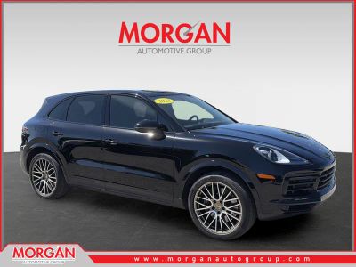 2023 Porsche Cayenne Platinum Edition in Black — front three-quarter view
