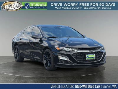2024 Chevrolet Malibu LT 1LT in Black — front three-quarter view