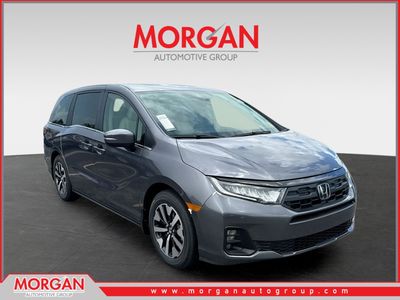 2026 Honda Odyssey EX-L in Modern Steel Metallic — front three-quarter view