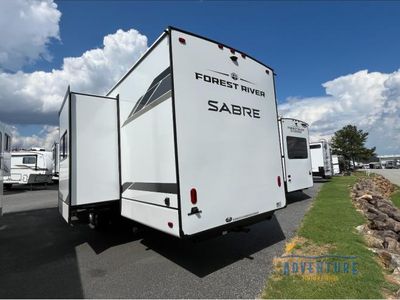 2026 Forest River Sabre — rear three-quarter view
