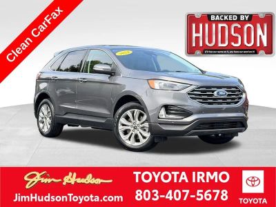 2024 Ford Edge Titanium in Carbonized Gray Metallic — front three-quarter view