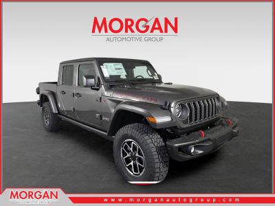 2026 Jeep Gladiator Rubicon in Gray — front three-quarter view