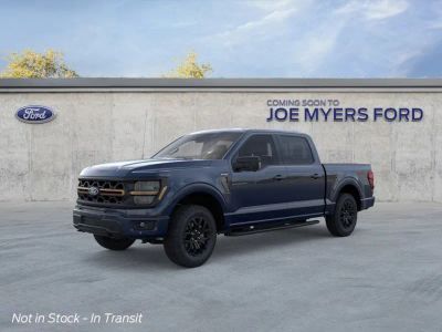 2026 Ford F-150 in Antimatter Blue — front three-quarter view