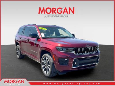 2022 Jeep Grand Cherokee L Overland in Red — front three-quarter view