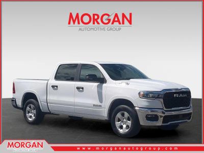 2025 Ram 1500 Big Horn/Lone Star in White — front three-quarter view