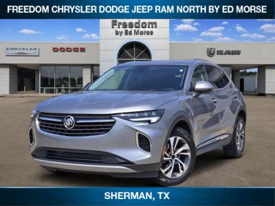 2023 Buick Envision Essence in Moonstone Gray Metallic — front three-quarter view