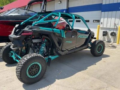 2025 Polaris® RZR Pro R 4 Ultimate-Black Crystal/Radiant Green — front three-quarter view