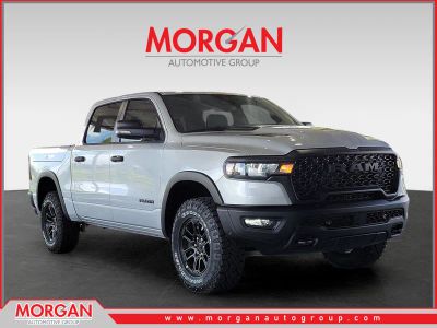 2026 Ram 1500 Rebel in Silver Zynith — front three-quarter view