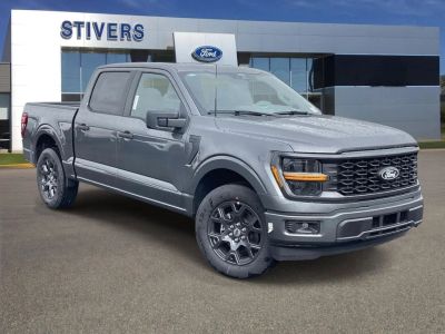 2026 Ford F-150 STX in Carbonized Gray Metallic — front three-quarter view
