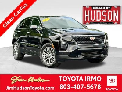2025 Cadillac XT4 Premium Luxury in Stellar Black Metallic — front three-quarter view