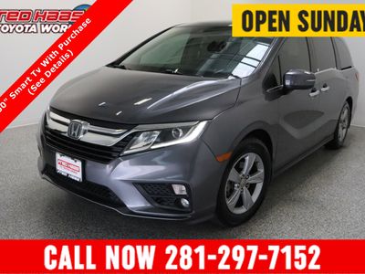 2019 Honda Odyssey FWD EX-L 3.5L in Modern Steel Metallic — front three-quarter view