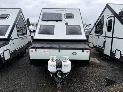 2026 Forest River RV Rockwood Premier — rear three-quarter view